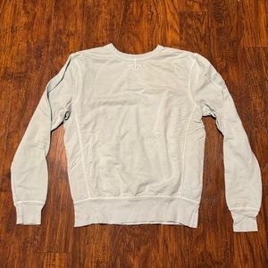 KJP Kiel James Patrick Anchor Collar Sweatshirt Made in USA S Light Blue